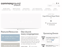 Tablet Screenshot of commonground.co.za